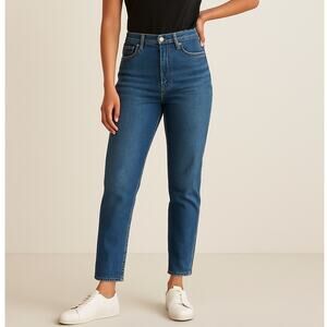 Everlane High Waist Straight Ankle Jeans